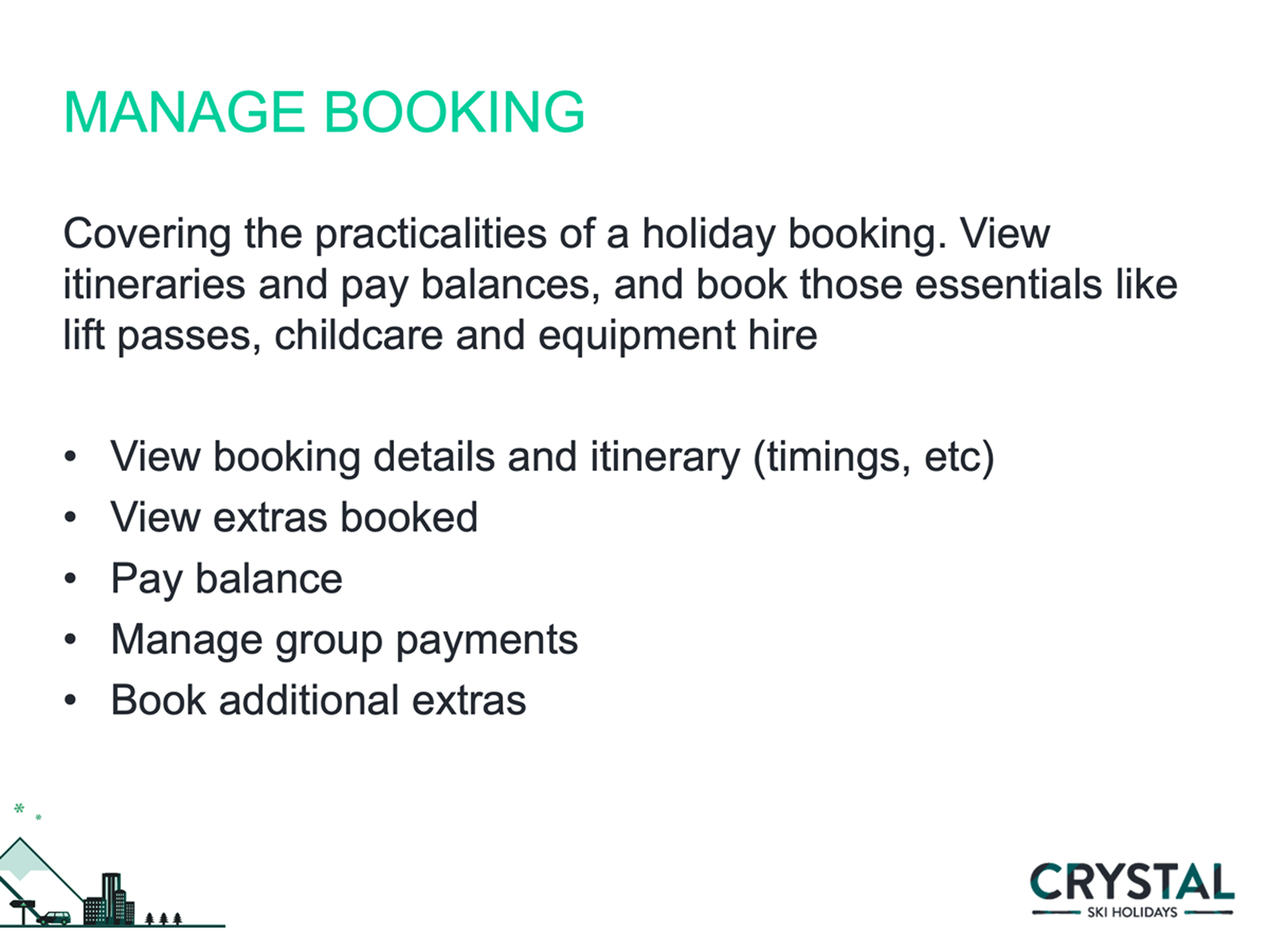 Concept: Manage booking