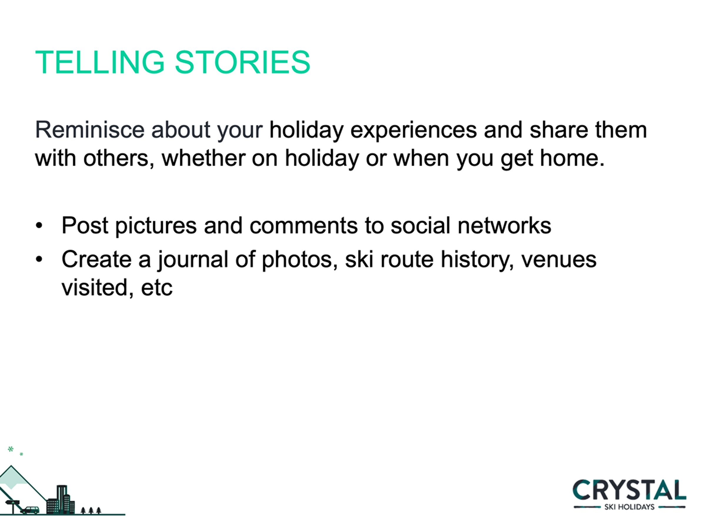 Concept: Telling stories