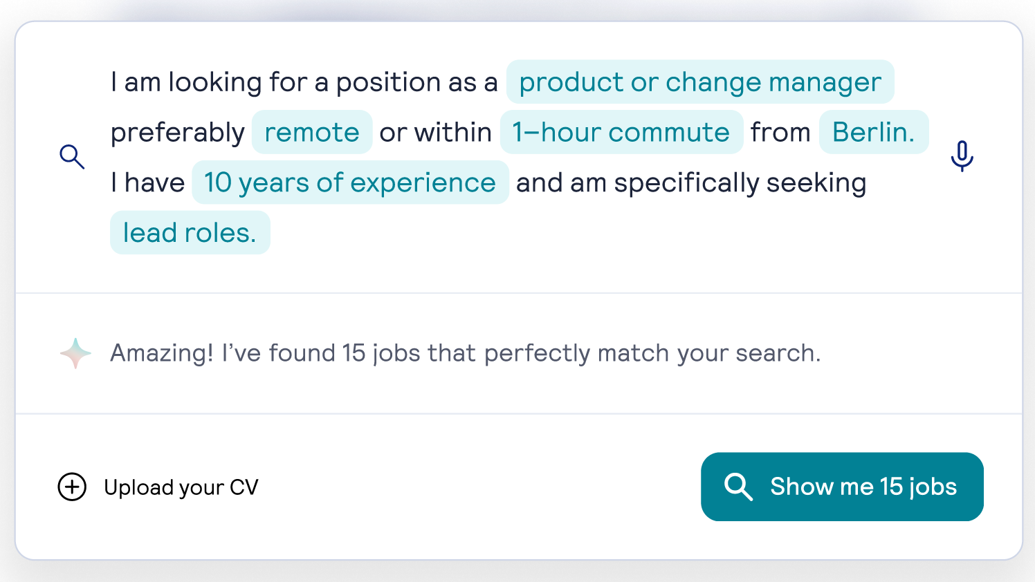 NLS search UI